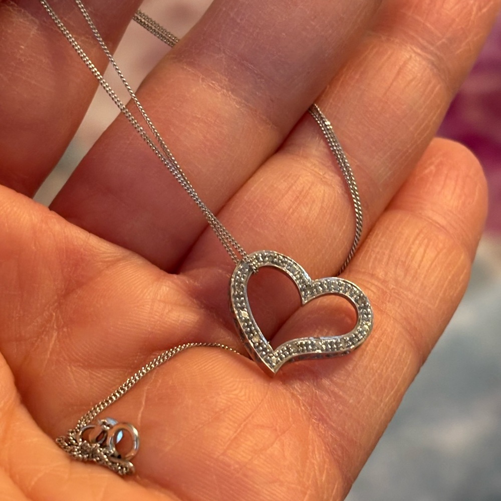 10k diamond necklace